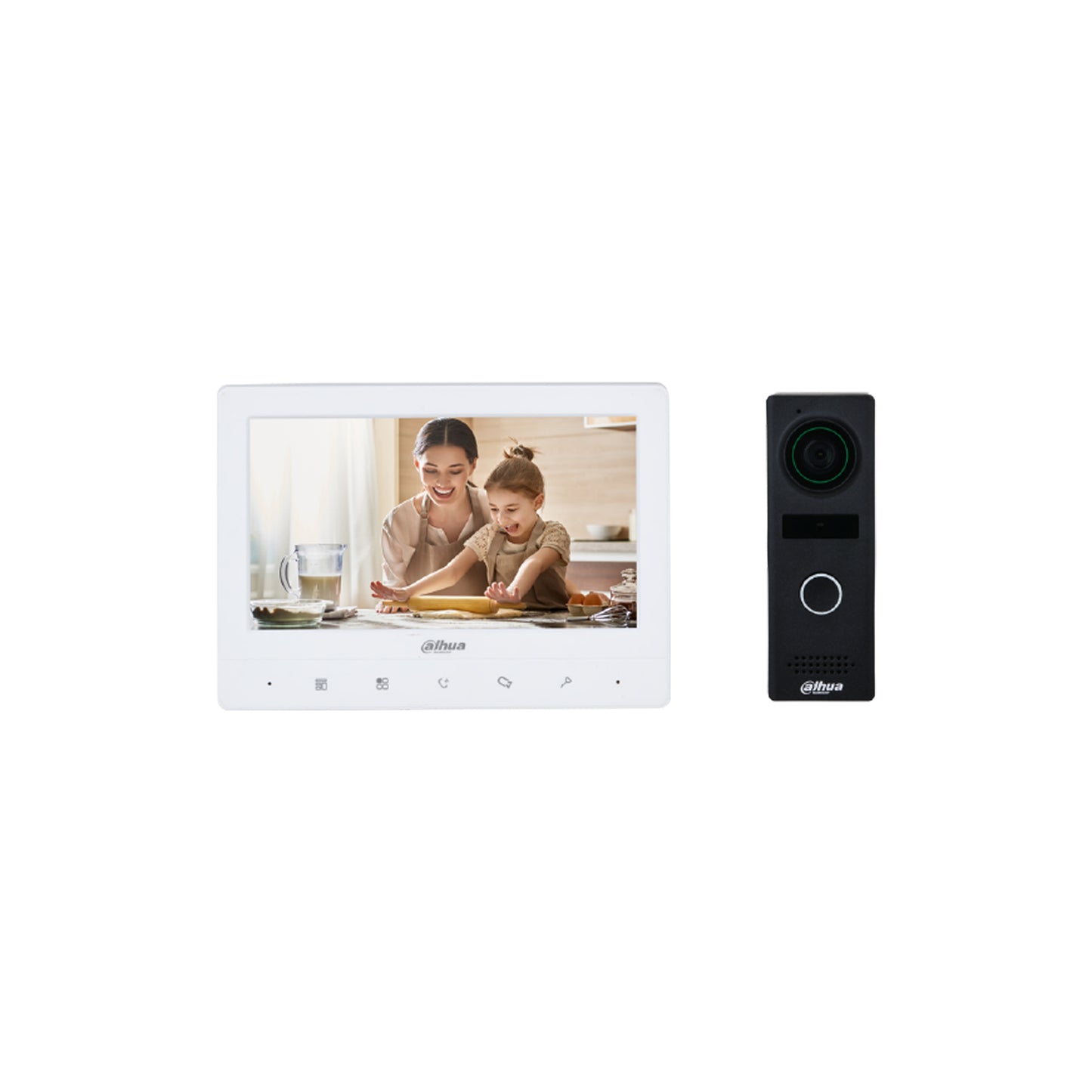 Dahua 4 Ch Wire Video Intercom Kit -2MP Camera with 7inch Screen