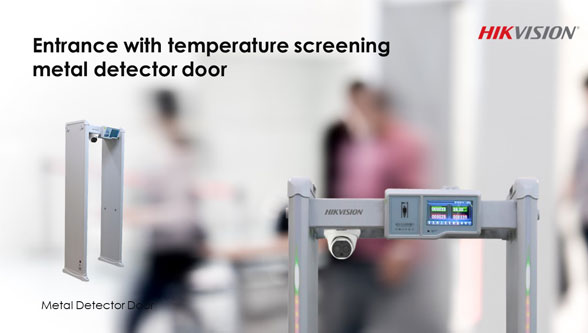 HIKVISION ACCESS Walk Through Metal Detector with Temp Screening