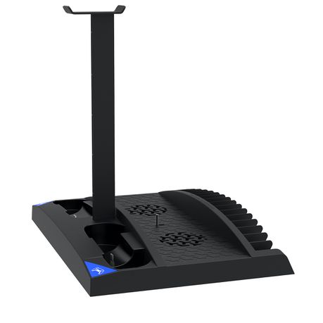 PS5 6 in 1 Vertical Stand with Cooling Fans & Dual Port Charging Dock