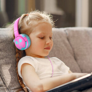 Kids Headphones - Cheerful Blue and Pink