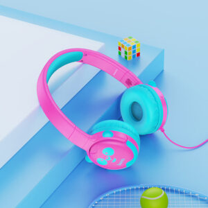 Kids Headphones - Cheerful Blue and Pink