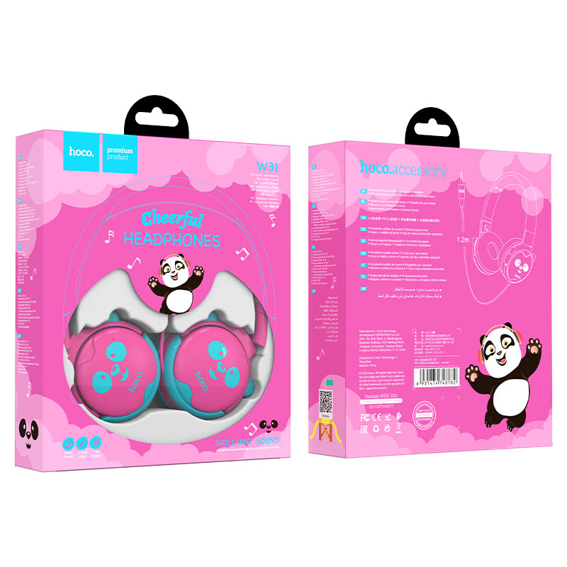 Kids Headphones - Cheerful Blue and Pink