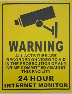 CCTV WARNING SIGN (STICKER)